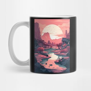 Distant Horizon Anime Style Landscap Mug